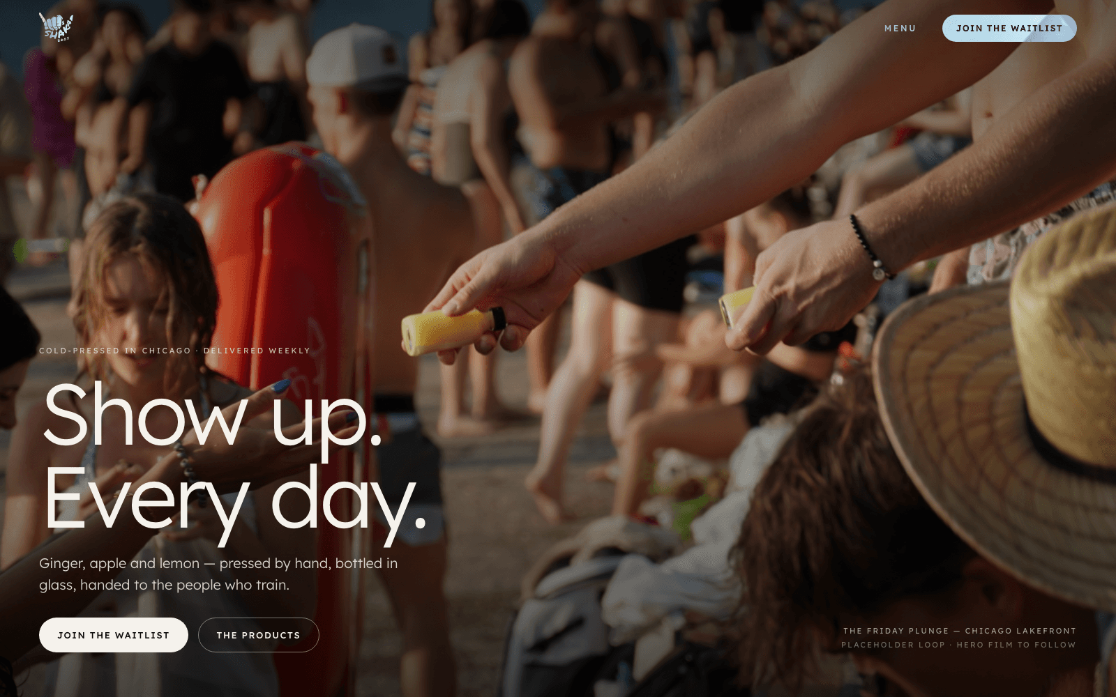 Shaka Bros live project homepage